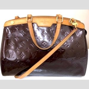 Louis Vuitton Brea Vernis Leather Satchel Bag